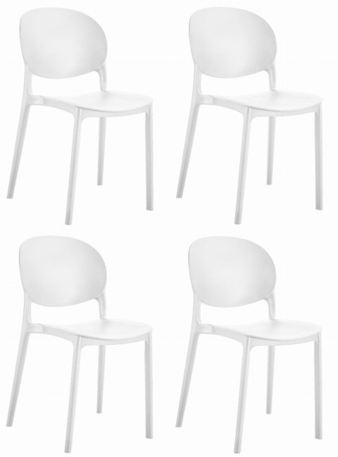Krzesło RAWA - białe x 4