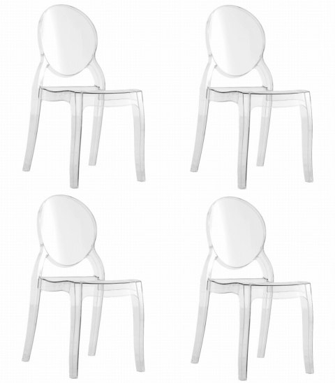 Krzesło SOFIA - transparentne x 4