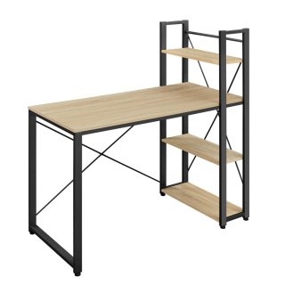 Biurko Komputerowe z regałem dąb sonoma