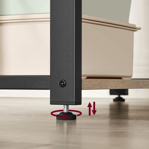 Biurko Komputerowe z regałem dąb sonoma