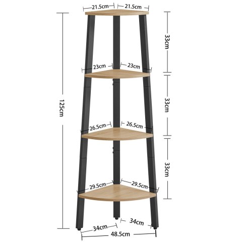 Regał kwietnik Narożny - sonoma