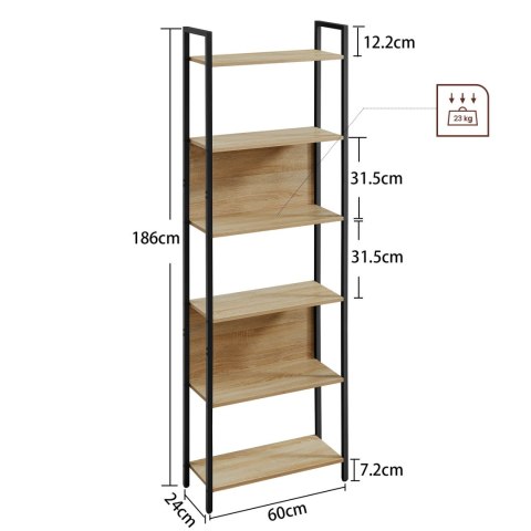 Regał - sonoma 60 cm
