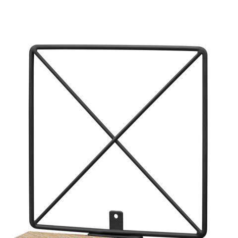 REGAŁ PÓŁKA NA KSIĄZKI KWIATY OZDOBY DĄB SONOMA/ CZARNY LOFT