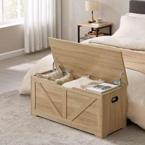 Skrzynia z miejscem do przechowywania dąb sonoma