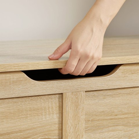 Skrzynia z miejscem do przechowywania dąb sonoma