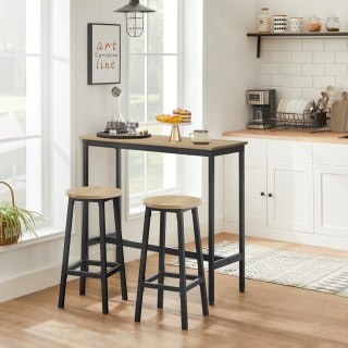 Stół Barowy + 2 Taborety - sonoma loft