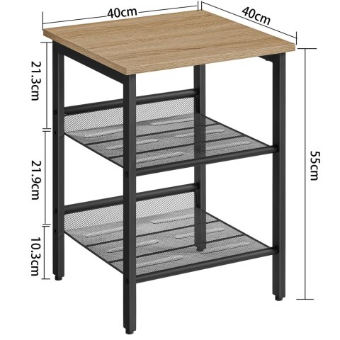 Stolik Szafka - sonoma/ czarny loft