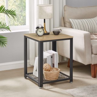 Stolik kawowy Szafka nocna - sonoma/ czarny loft