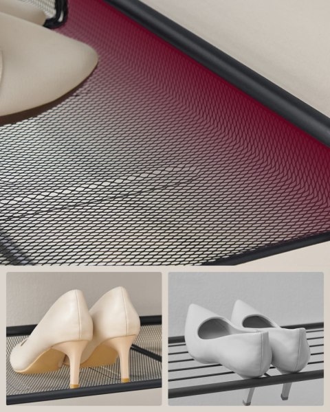 Szafka regał na buty z półką 75 cm dąb sonoma/ czarny loft