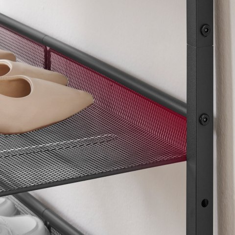 Szafka regał na buty z półką 75 cm dąb sonoma/ czarny loft