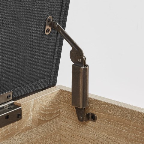 Szafka na Buty z Siedziskiem z ekoskóry - sonoma