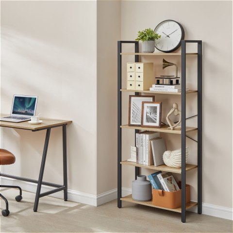 Regał Półka na Książki kwiaty- sonoma