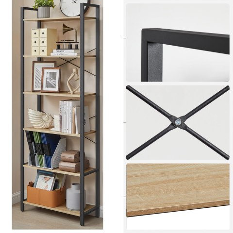 Regał Półka na Książki - sonoma