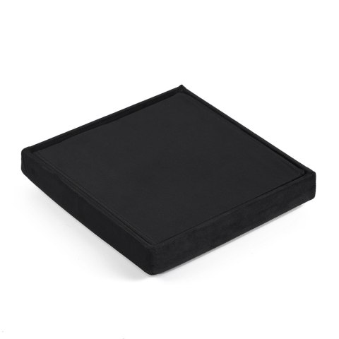 Pufa składana M - 30x30x30cm aksamit czarna