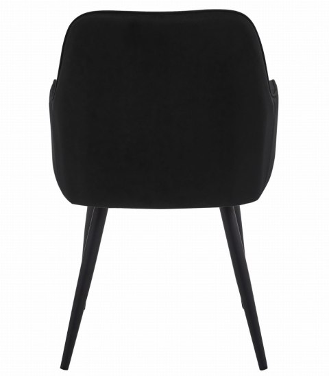 Krzesło NANA - czarny aksamit / nogi czarne x 1