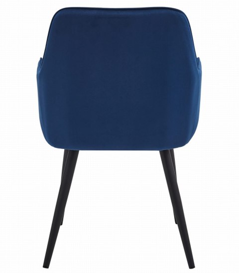 Krzesło NANA - granat aksamit / nogi czarne x 1