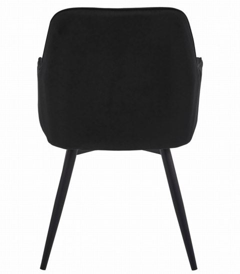 Krzesło NANA360 - czarny aksamit / nogi czarne x 1