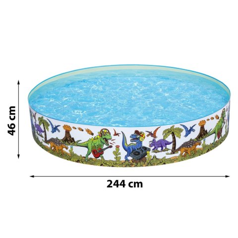 Basen ogrodowy Dinozaury 244 x 46 cm Bestway 55001