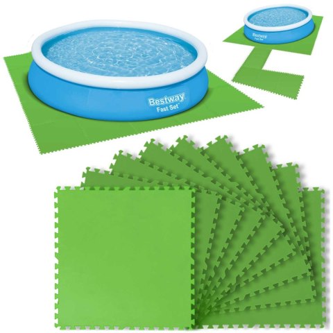 Mata piankowa pod basen puzzle 78 x 78cm 9 szt Bestway 58636