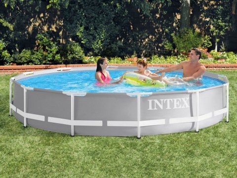Basen ogrodowy stelażowy Prism Frame 366 x 76 cm 16w1 INTEX 26712