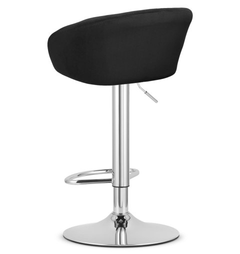 Hoker EAST - aksamit czarny / baza chrom x 2