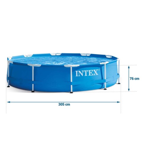 Basen ogrodowy stelażowy 305 x 76 cm 10w1 INTEX 28202