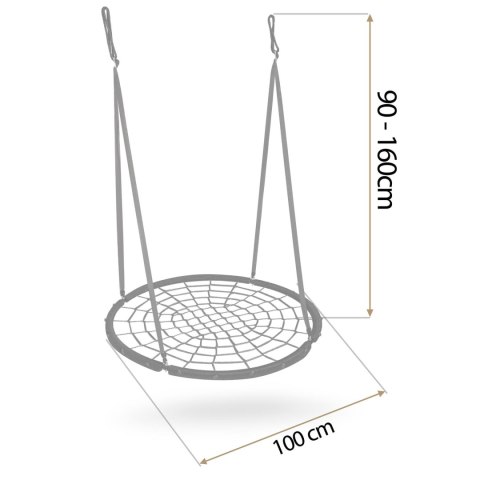 Huśtawka bocianie gniazdo Neo-Sport NS-104 100 cm