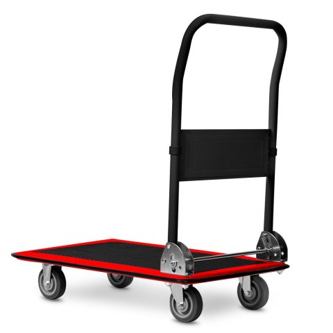 Wózek transportowy platformowy HM-505 czarno-czerwony