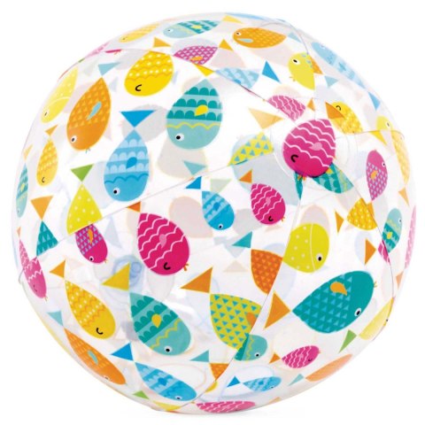 Dmuchana piłka plażowa wesołe rybki 51 cm INTEX 59040