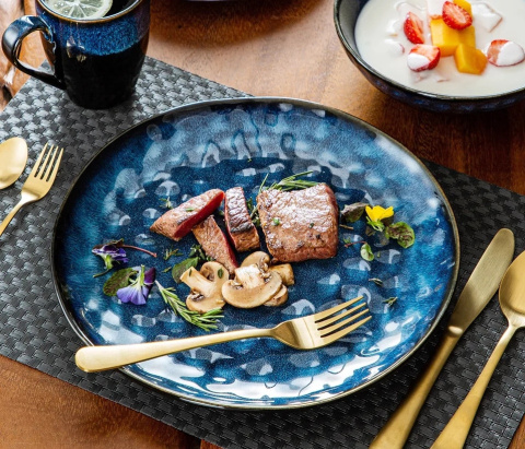 KOMPLET SERWIS OBIADOWO KAWOWY DARK SKY 32 ELEMENTY/8 OSÓB