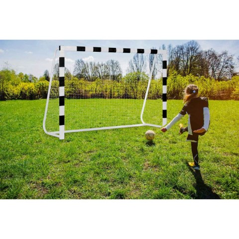 Bramka do piłki nożnej 300 x 200 x 90 cm NS-465 czarno-biała