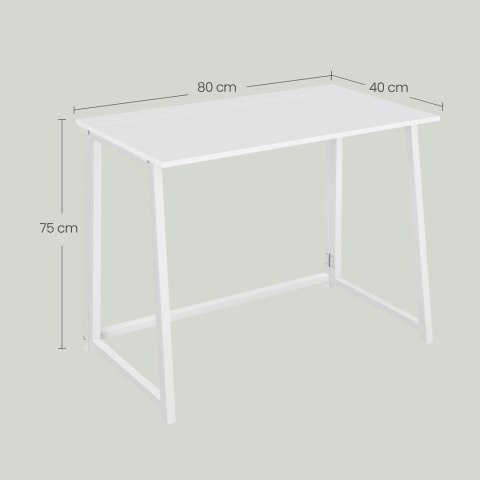 Biurko Komputerowe MAX 1.0 - białe / nogi białe