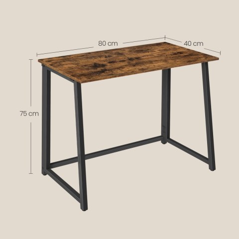 Biurko Komputerowe MAX 1.0 - rustykalne / nogi czarne