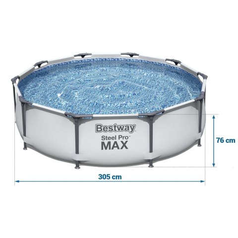 Basen ogrodowy stelażowy 305 x 76 cm 9w1 Bestway 56408