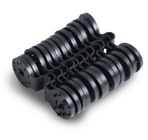 Siatka cieniująca 1,2x50m 140g/m2 + 50 zacisków zielona