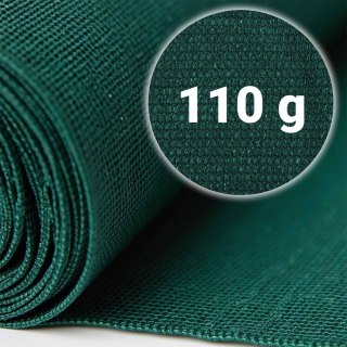 Siatka cieniująca 1,5x50m 110 g/m2 + 50 zacisków zielona