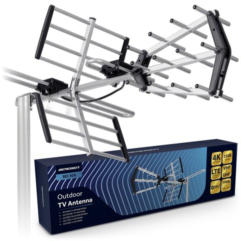 Antena zewnętrzna kierunkowa TV ultra HD 4K Berdsen BD-950