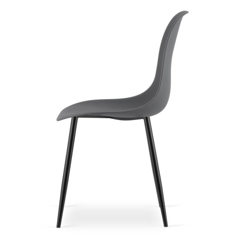 Krzesło WAT ciemnoszare / nogi czarne x 2
