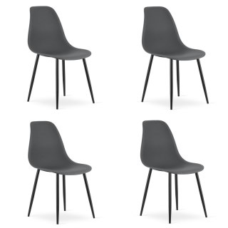 Krzesło WAT ciemnoszare / nogi czarne x 4