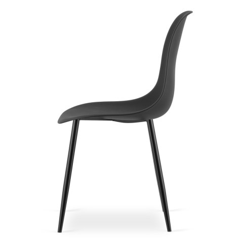 Krzesło WAT czarne / nogi czarne x 4