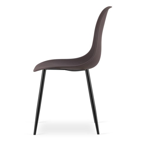 Krzesło WAT kawa / nogi czarne x 3