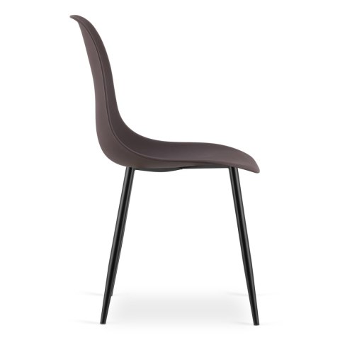 Krzesło WAT kawa / nogi czarne x 4