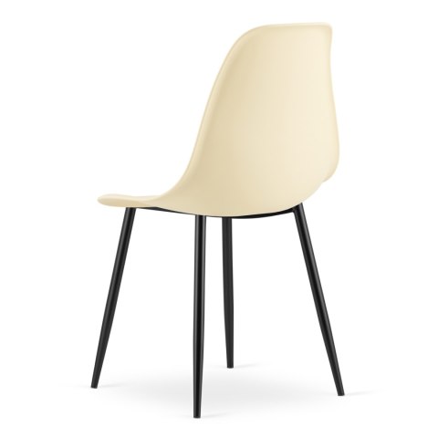 Krzesło WAT kremowe / nogi czarne x 1
