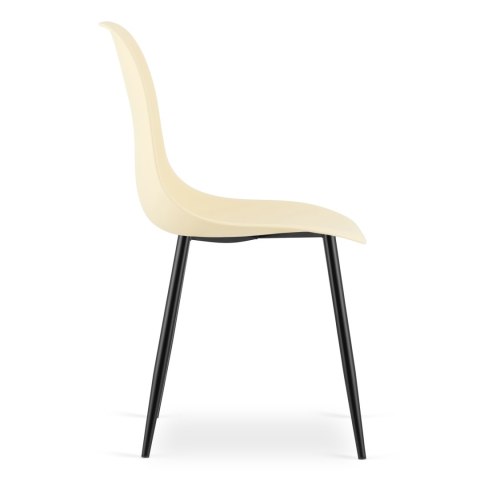 Krzesło WAT kremowe / nogi czarne x 3