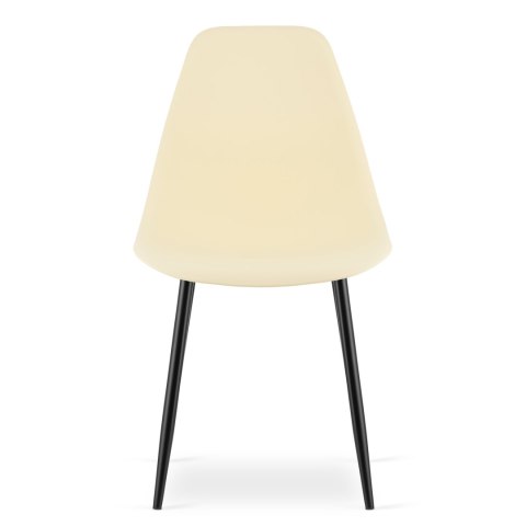 Krzesło WAT kremowe / nogi czarne x 3