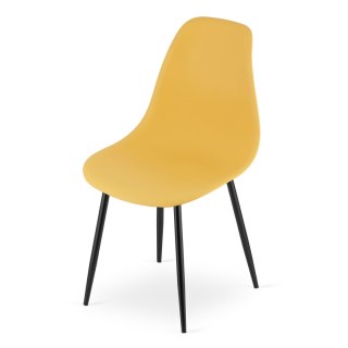 Krzesło WAT musztarda / nogi czarne x 1