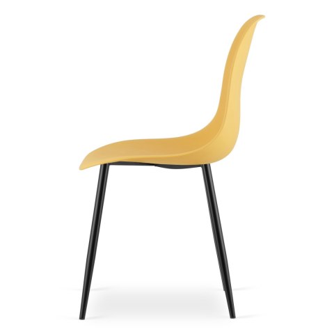 Krzesło WAT musztarda / nogi czarne x 1