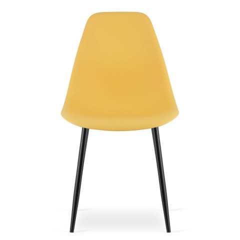 Krzesło WAT musztarda / nogi czarne x 2