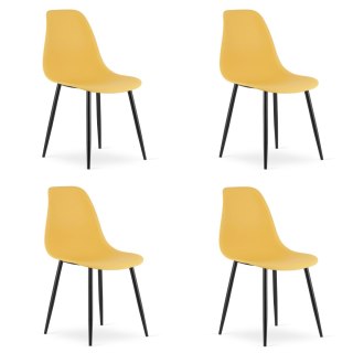 Krzesło WAT musztarda / nogi czarne x 4