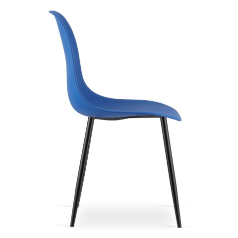 Krzesło WAT niebieskie / nogi czarne x 2